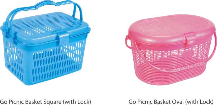 Plastic Baskets, Plastic Picnic Basket, Plastic Baskets with Lock, Plastic  Shopping Basket